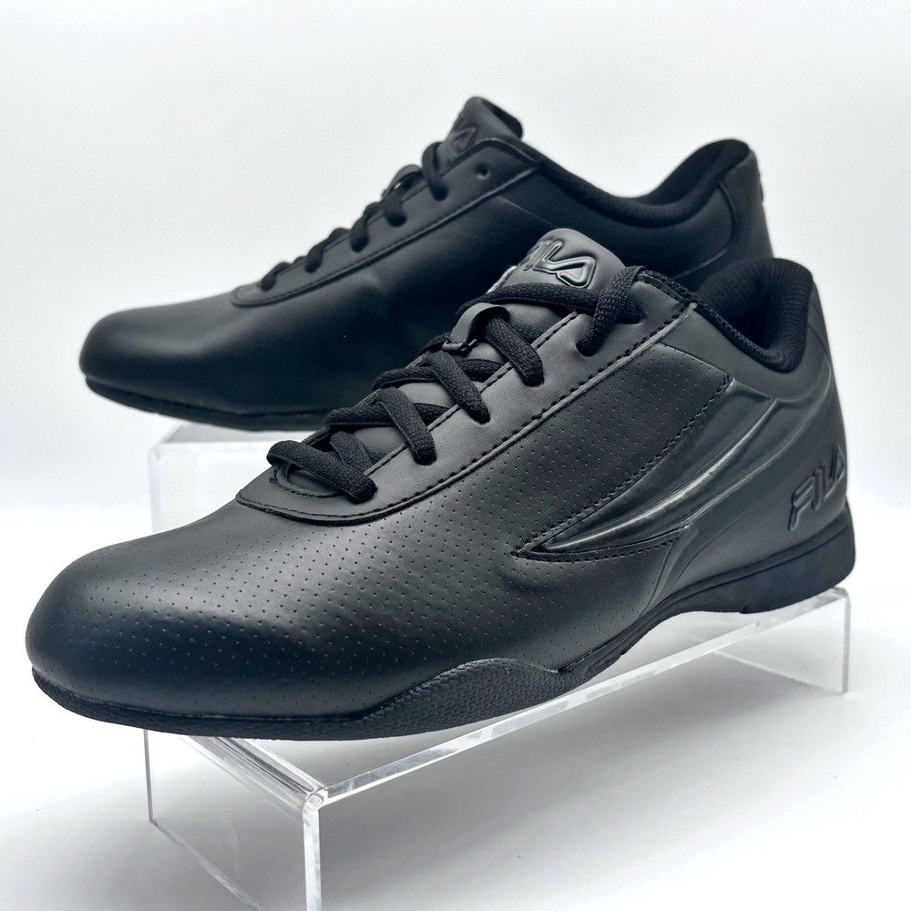 Fila Memory Speedstride 4 Womens Size 8.5 Black Walking Shoes Sneakers